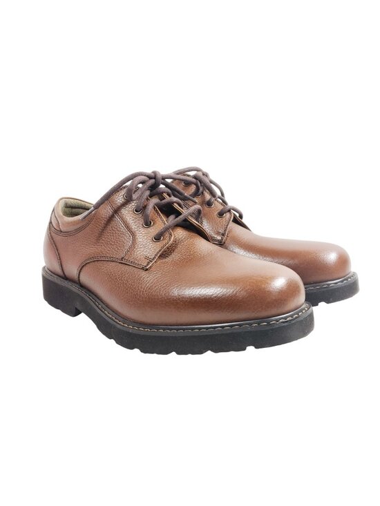 Dockers Mens Size 11.5 Shelter Casual Oxfords Brown Leather Oil-Resistant main image 4